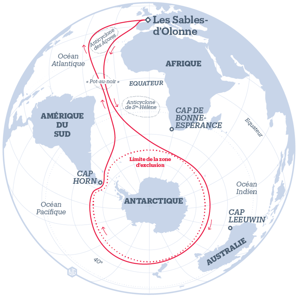 Le parcours théorique du Vendée Globe arte BiG Libération.png