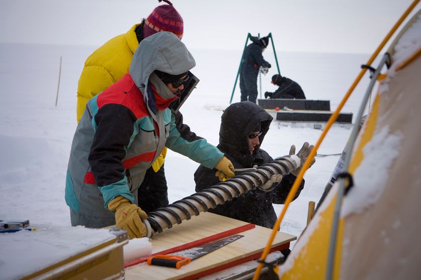 Valérie Masson Delmotte carottage